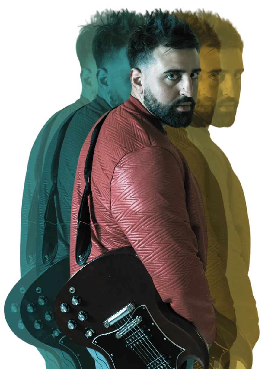 foto editada del artista